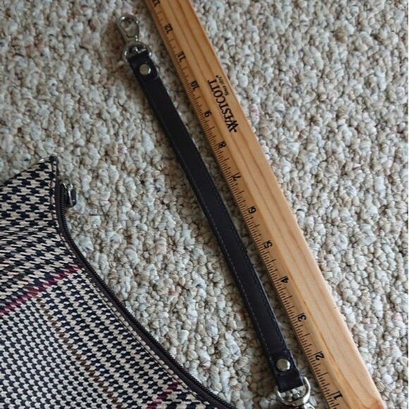 Lauren Ralph Lauren Black, beige, red Herringbone Bag Trimmed in Black - Picture 11 of 12